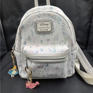 Disney Loungefly White Alice in Wonderland Backpack